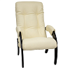Кресло для отдыха Консул Модель 61 (Дуб шампань-эмаль/Экокожа Слоновая кость Dundi 112)